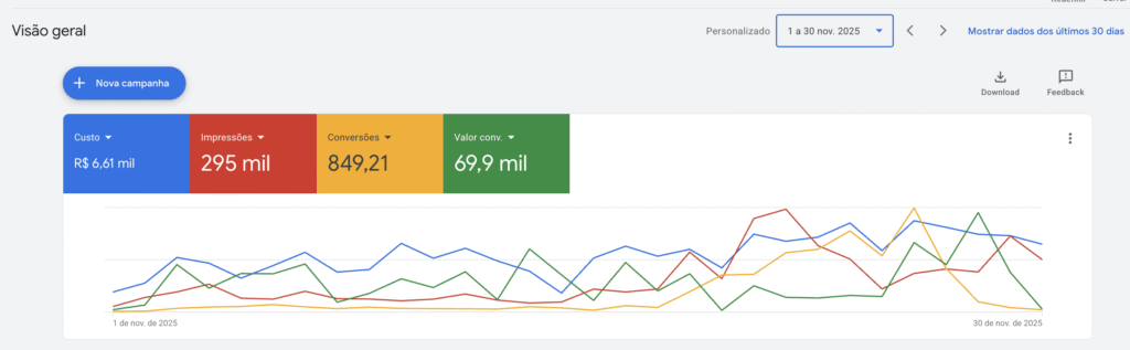 Google Ads - Novembro de 2025